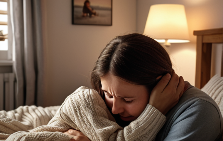 **
A comforting scene depicting a parent hugging their child after a disciplinary action. Soft lighting, a cozy environment (pillows, blankets), and focus on the parent's gentle touch and the child's emotional release (tears or a subdued expression). Keywords: comforting, parent, child, hug, emotions, safe space, gentle.
**